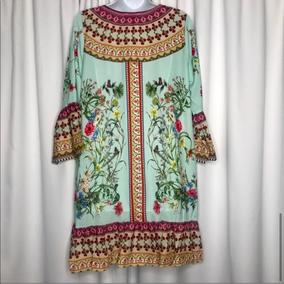 LAST 1 Umgee NWT Boutique MINT BLUE Kimono S M L - Picture 5 of 12